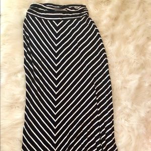 Striped Maxi Skirt